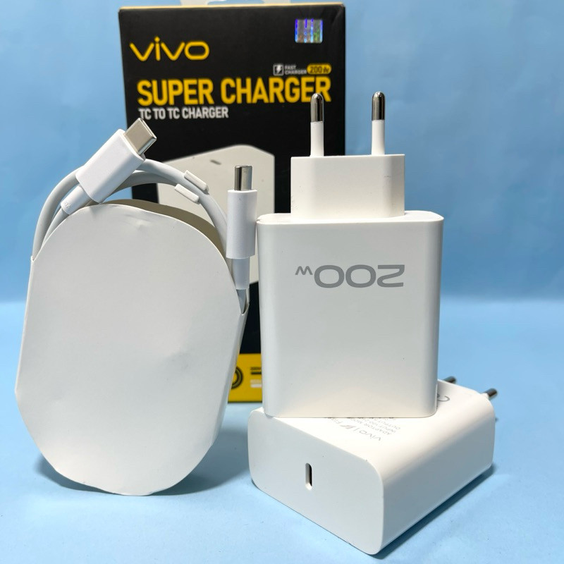 VIVC FAST CHARGING TYPE C 200WATT FLASH CHARGER ต้นฉบับ 100% ทุกประเภท VIVC 200W
