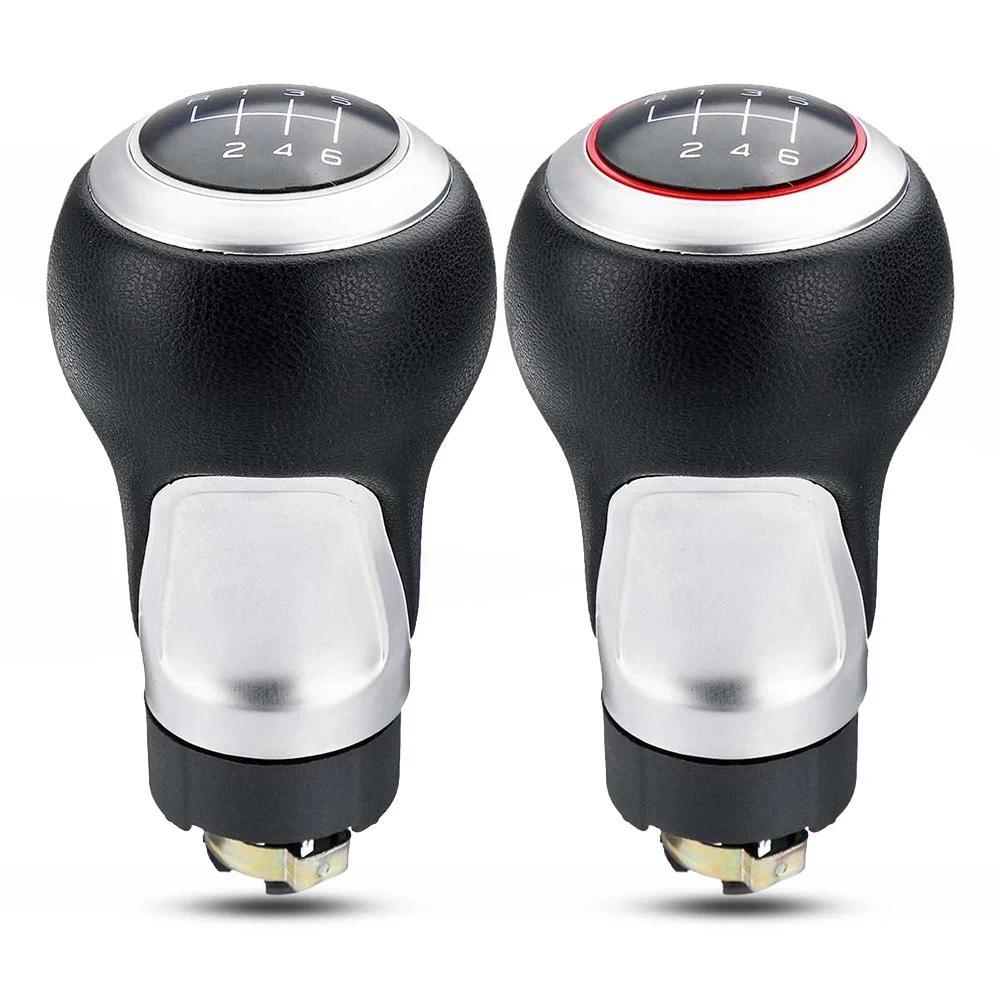 6 ความเร็วหนัง PU เกียร์รถหัวเกียร์สําหรับ- A3 A4 B6 B7 A6 S4 B8 A5 8T Q5 8R Skoda ที่นั่ง