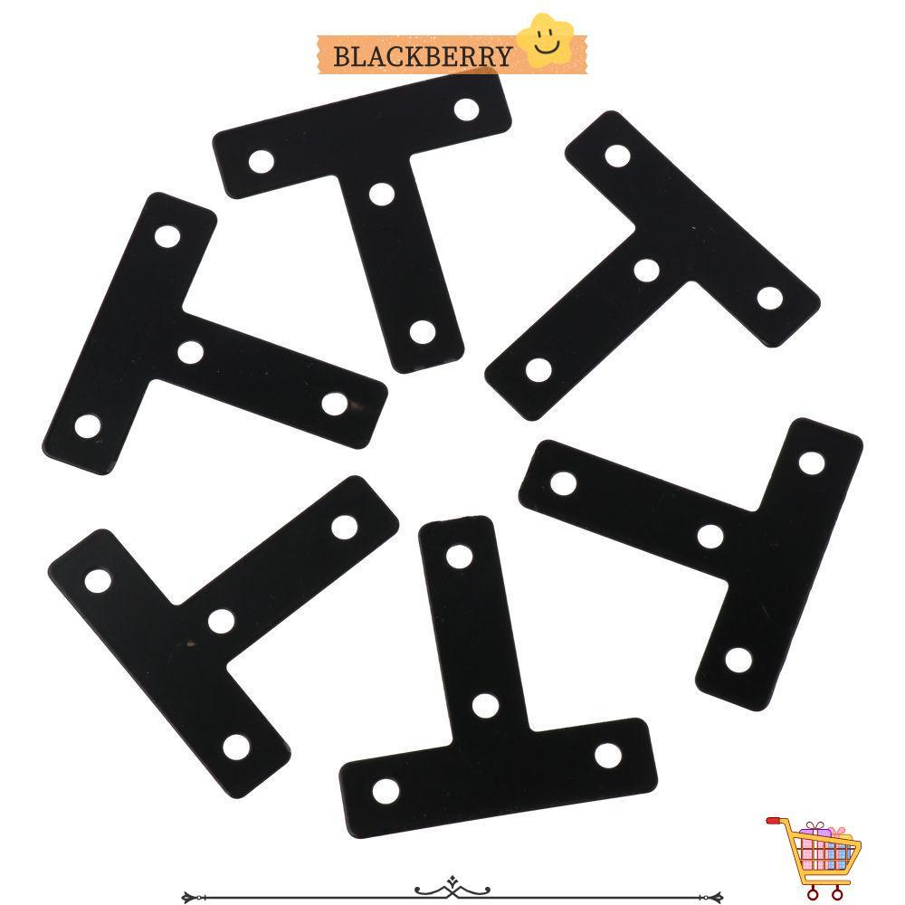 BLACKBERRY 10PCS T T T Ulead สีดําวงเล็บมุมแบน,สีดํา 60 มม./2.36in T Shape มุมวงเล็บ,ไม่สนิมเหล็ก T 