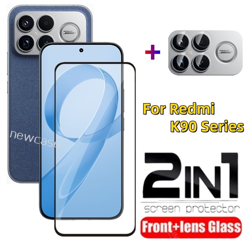 2in1 ป้องกันหน้าจอกระจกนิรภัยสําหรับRedmi K90 K80 Pro Max Ultra 5G 2025 RedmiK90 K90ProMax RedmiK80 