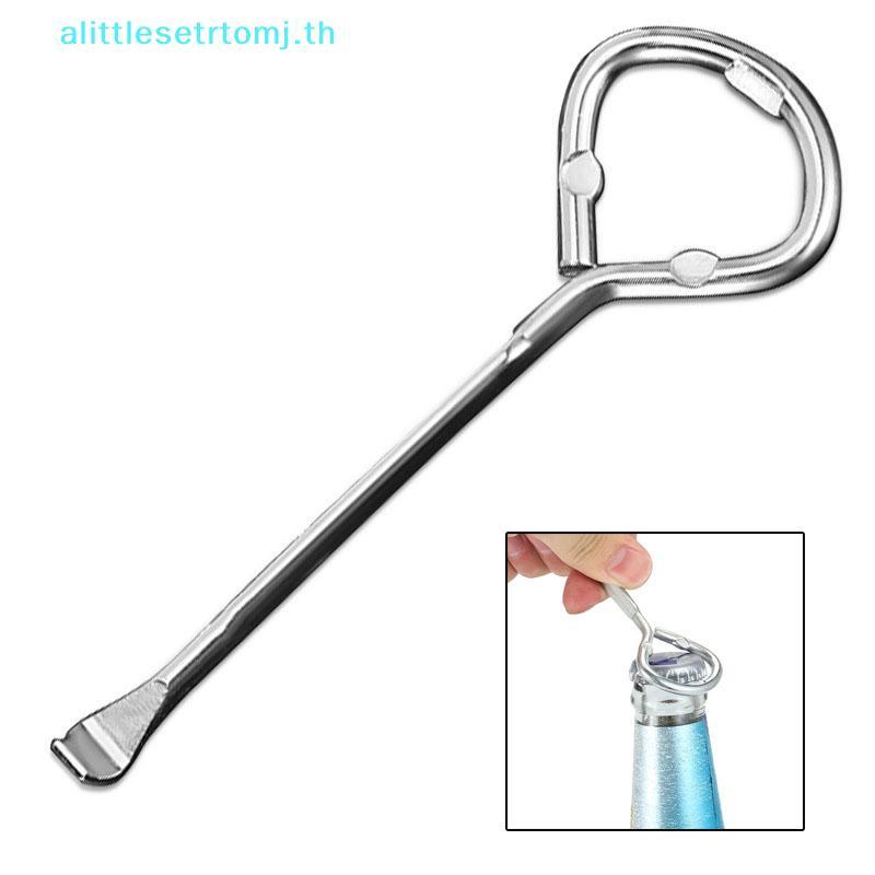 Alittlese 1 ชิ้นโลหะผสมเหล็กแบบพกพาสีถัง Jar ที่เปิดกระป๋อง Simple มัลติฟังก์ชั่นโลหะโซดาขวดเบียร์ Gripper ที่เปิด TH