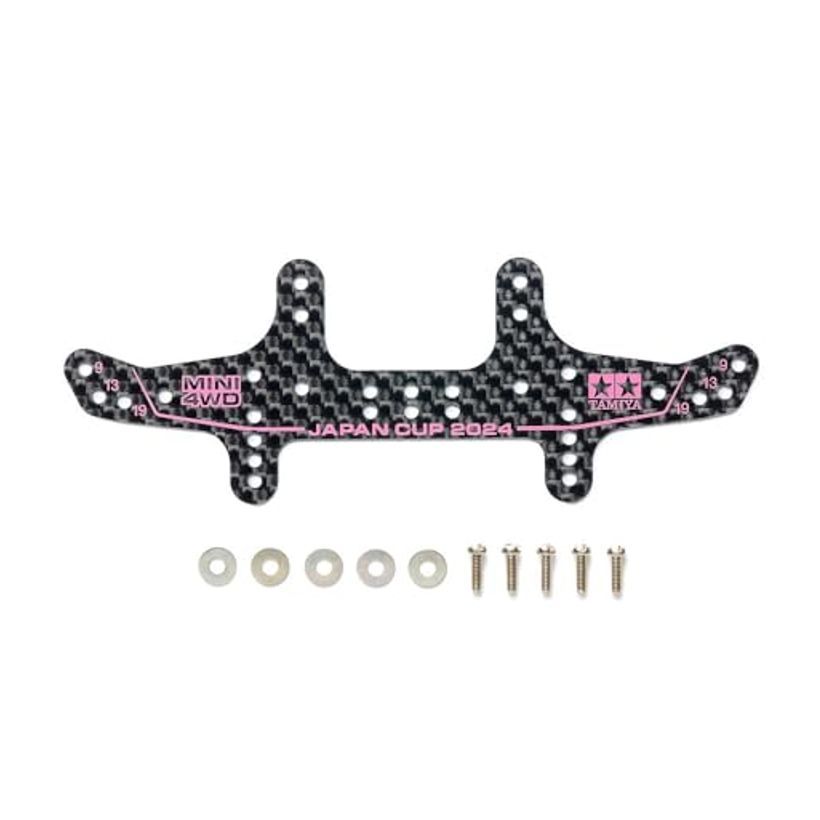 TAMIYA ミニ四駆 HG คาร์บอน มัลติ ไวด์ รียร์ สเตย์ 1.5 มม. สำหรับ J-CUP 2024 รุ่น 95167