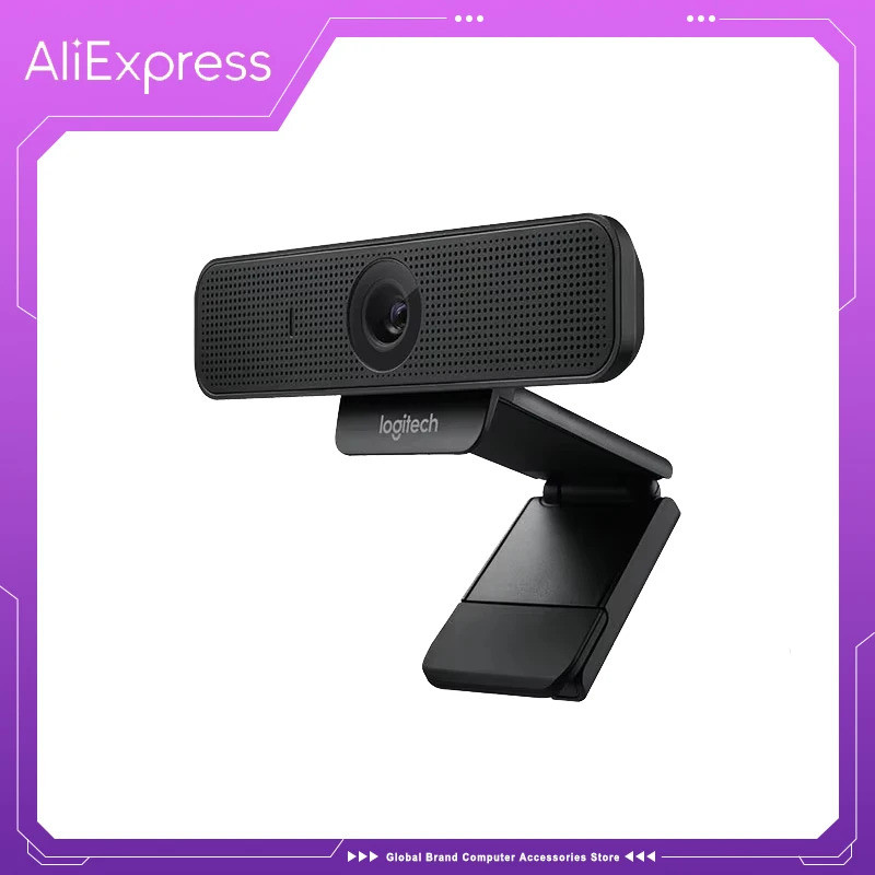 Logitech C925e Hd เครือข่ายวิดีโอพื้นหลังการประชุมมุมกว้าง 1080p เต็ม 720p กล้องแล็ปท็อปวิดีโอคอลกล้