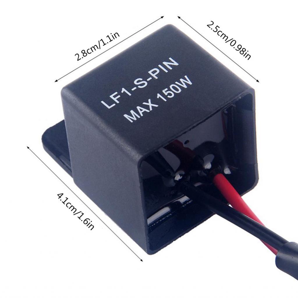 topfree-TH รถจักรยานยนต์ ไฟเลี้ยว LED ไฟเลี้ยว Flasher Relay Control กันน้ำได้อย่างมีประสิทธิภาพสำหร