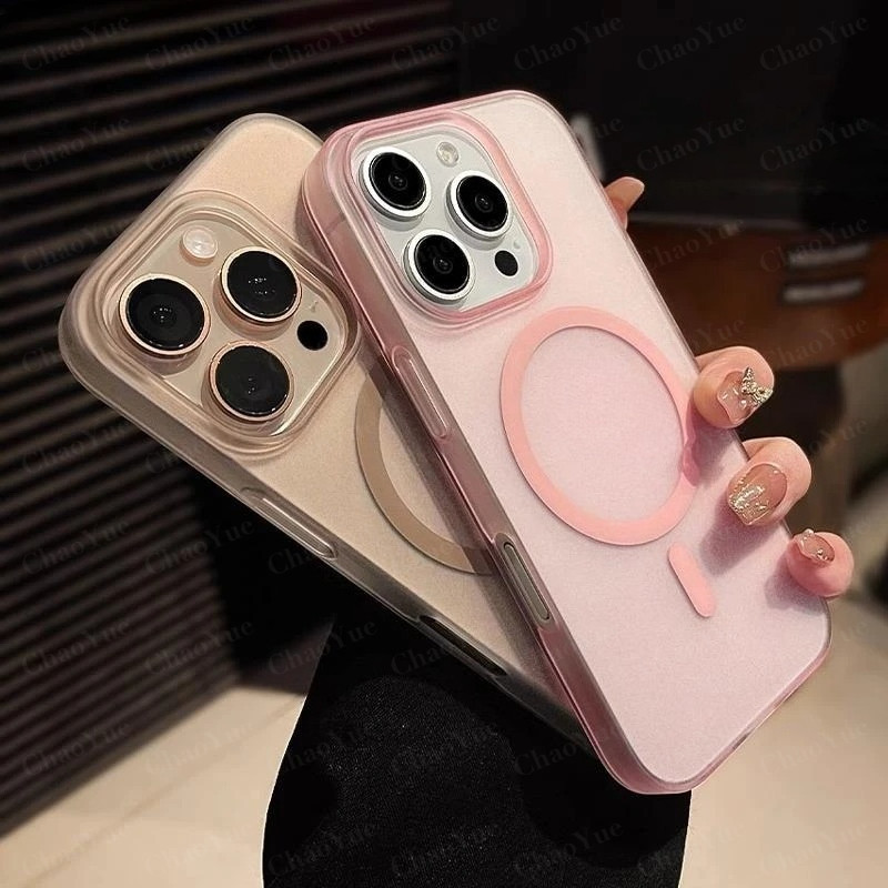 เคสโทรศัพท์ไร้สายแม่เหล็กหรูหราสีด้าน Desert Titanium AG แบบ Frosted รองรับ iPhone 11 12 13 14 15 16 17 Pro Max AIR Plus แข็งแรง กันกระแทก โปร่งใส บางพิเศษ พร้อมบัมเปอร์ ปกหลัง ดีไซน์สวยงาม ราคา ถูกที่สุด ดีลบีเคเค แกลเลอรีภาพที่ 7