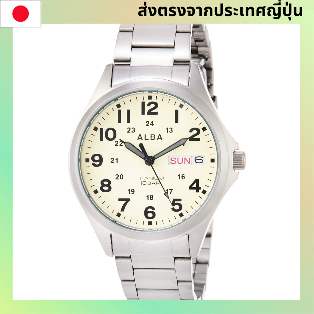 นาฬิกา Seiko Alba Quartz Titanium Sporty Reinforced Water Resistance for Daily Life (10 ATM) with Da