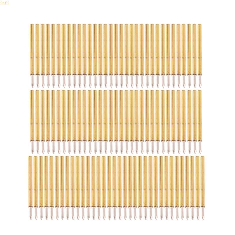 Infi 100 ชิ้นฤดูใบไม้ผลิความดัน Test Probe Pogo- Pin P75-B1 สําหรับใส่ Test Probe 100g Dia 1 02 มม.ค