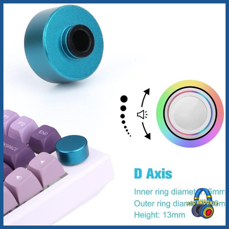MOON รอบคีย์บอร์ดลูกบิดโลหะสําหรับ F75 IK75 คีย์บอร์ดแบบกลไกการควบคุมที่แม่นยําสําหรับเกมเมอร์และควา