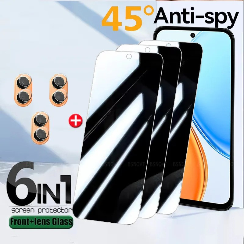 6/4/2 in1 สําหรับ Honor X7e X5d X6d 600 500 สมาร์ท Pro 4G 5G กระจกนิรภัย 9H ความเป็นส่วนตัว Anti-Spy