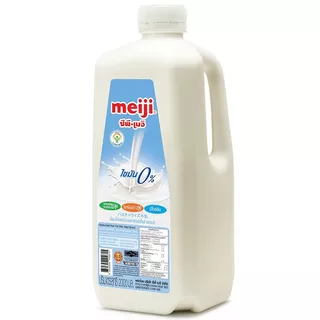 เมจินมสดรสขาดมันเนยแคลเซียมสูง 2ลิตร Meiji Pasteurized Milk Non Fat High Calcium 2ltr. [หมายเลขบาร์โค้ด 8850329102815 ]