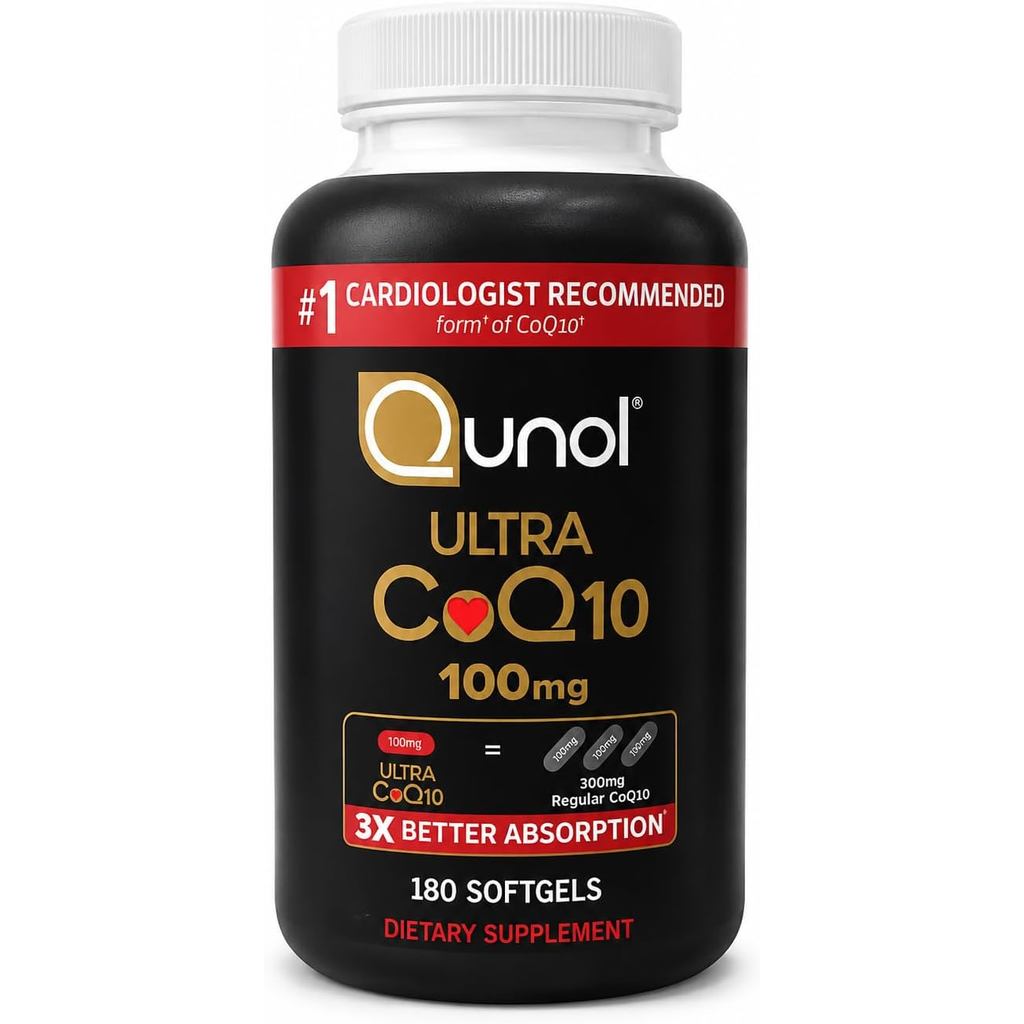 Qunol CoQ10 100mg Softgels Ultra 3X Absorption Coenzyme อาหารเสริม - อาหารเสริมต้านอนุมูลอิสระสําหรั