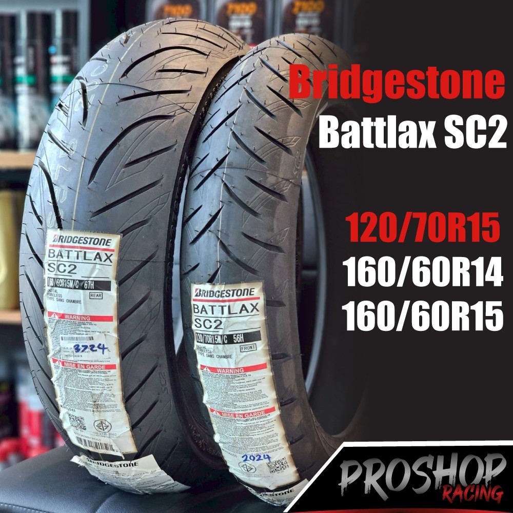 ยาง Bridgestone Battlax SC2 ขอบ 15 14 Burgman Tmax C650 GT C400 ปี25