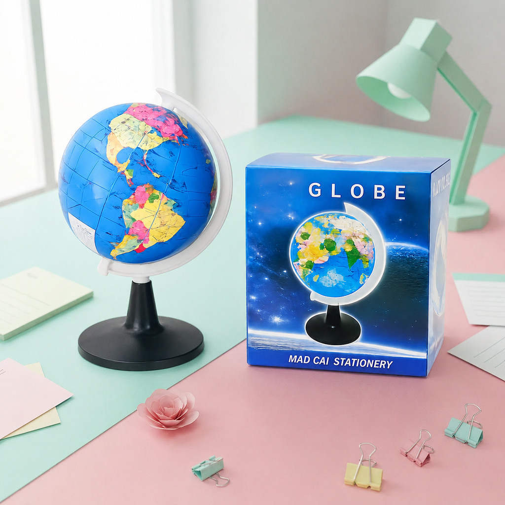 ลูกโลกตั้งโต๊ะ Globe โลกจำลองเพื่อการศึกษา ของตกแต่งโต๊ะทำงาน