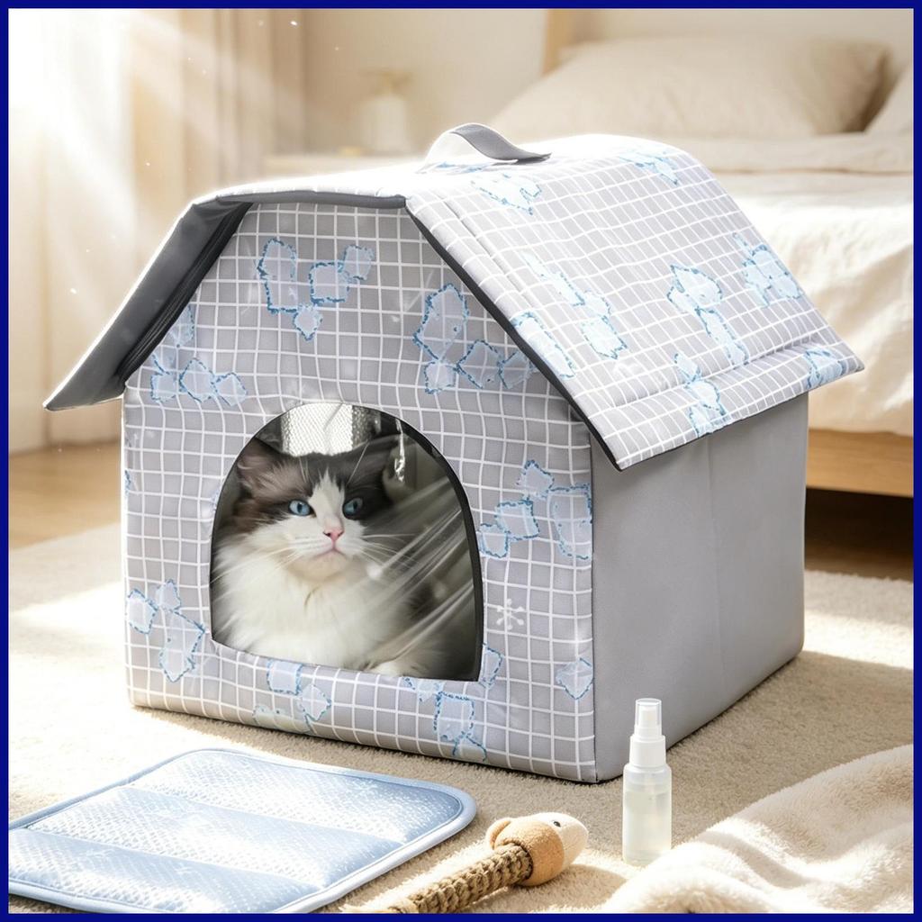 Cat Cooling House ในร่มถ้ําลูกแมว 9 แพ็คน้ําแข็งกลางแจ้ง Cool ที่นอนสุนัขสําหรับสัตว์เลี้ยงผู้ปกครอง