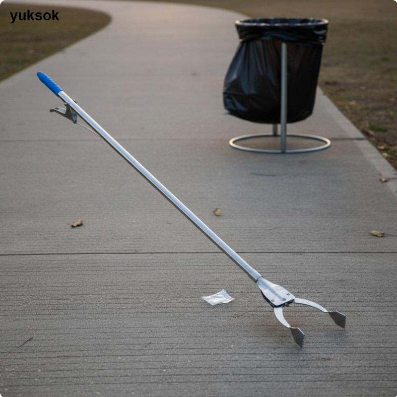 [yuksok] Extended Reach ถังขยะ Picker Utility Grabber เครื่องมือกรงเล็บน้ําหนักเบาสําหรับทําความสะอาด Street Park