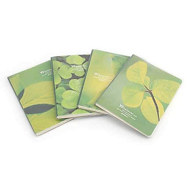 Daolin Leaf Rubber Case Notebook Green Small Fresh Creative Diary Notepad A5 Rubber Case 22K