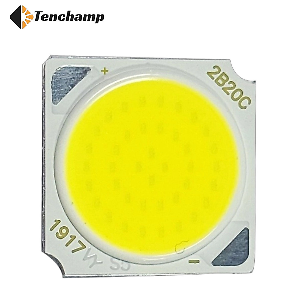 Tenchamp LED ลูกปัด COB แบบบูรณาการแหล่งกําเนิดแสง 1917 300MA ความสว่างสูง 7W 12W 15W 18W 20W 24W 30W 36W 50W