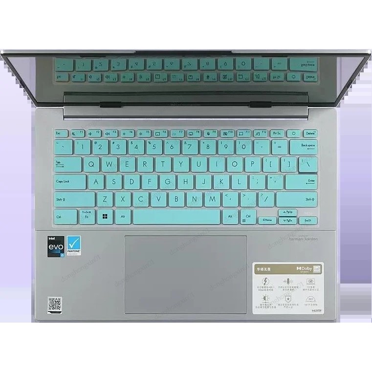แป้นพิมพ์ซิลิโคนผิวสําหรับ ASUS Zenbook 14 OLED 2024 UX3405 UX3405M UX3405MA K3405VCB K3405VA K3405V