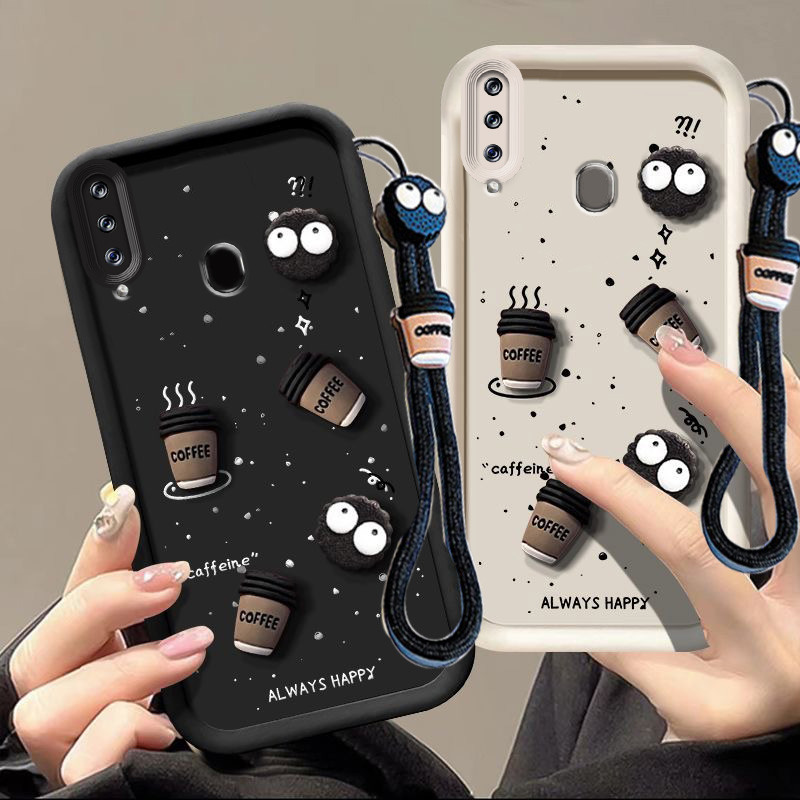 เคส samsung a20s เคส 3D Cup Design เคสโทรศัพท์มือถือ TPU ทนทาน