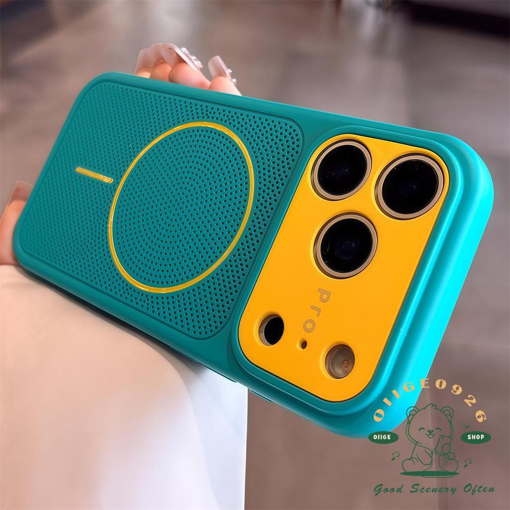 ของเหลวกระจายความร้อนสะท้อนเปลือกแม่เหล็กดึงดูด เคสโทรศัพท์ ไอโฟน17 มือโปร สูงสุด 16 15 14 13ปลอกสําหรับเคสไอโฟนซิลิโคนนิ่ม ทีพียู กันกร
