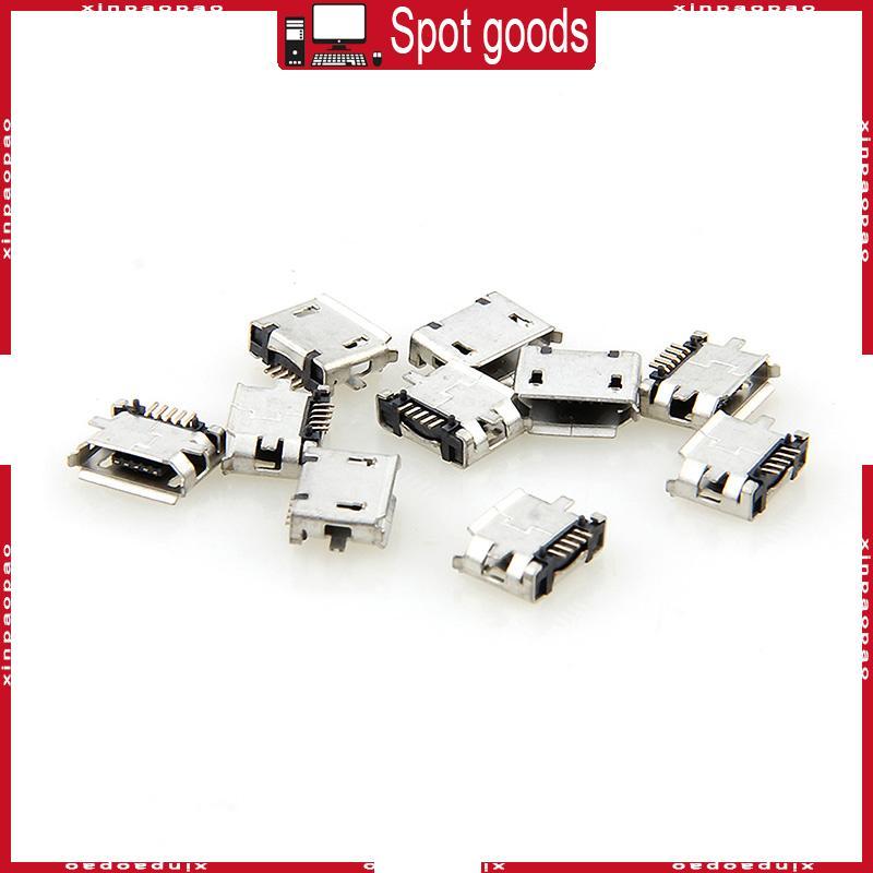 XI 10 ชิ้น Micro USB MK5P 5pin หญิงเชื่อมต่อ Micro USB ชาร์จซ็อกเก็ตตรง