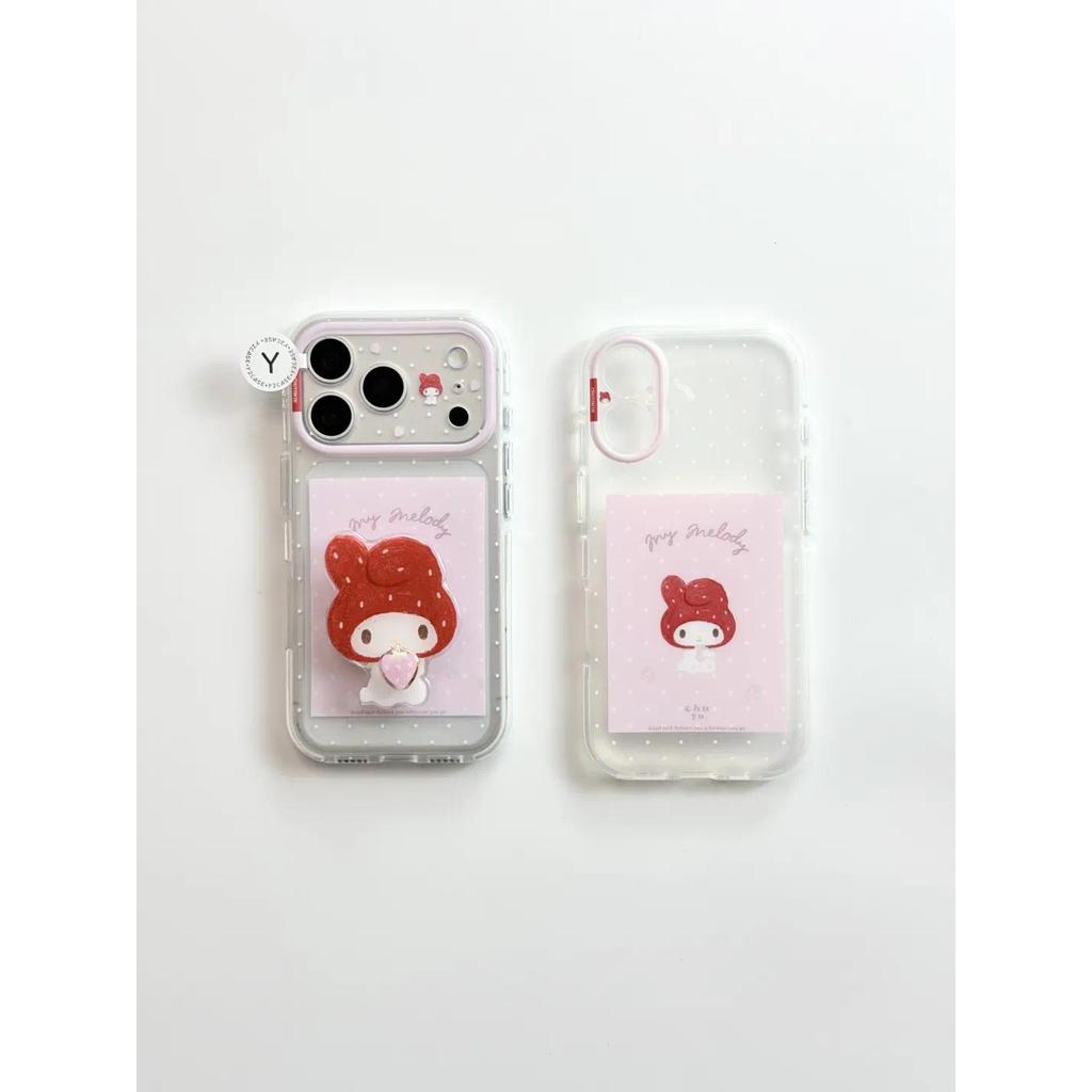 ตัวการ์ตูนสตรอเบอร์รี่เหมาะสําหรับเคสโทรศัพท์มือถือ iPhone17, Apple 16promax ใหม่ 15pro ผู้หญิง 13 เคสป้องกัน 14 17promax 16pro 14promax 15promax