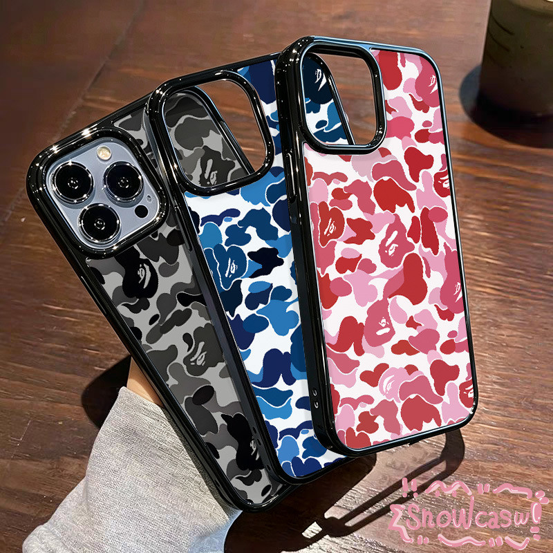 เคสอะคริลิคลายลอกพราง สำหรับ iPhone 13 17 Pro Max 15 Pro 11 14 17 Air 16 Plus 12 Pro 7 8 Plus Xr Xs Xs Max แบรนด์แฟชั่น