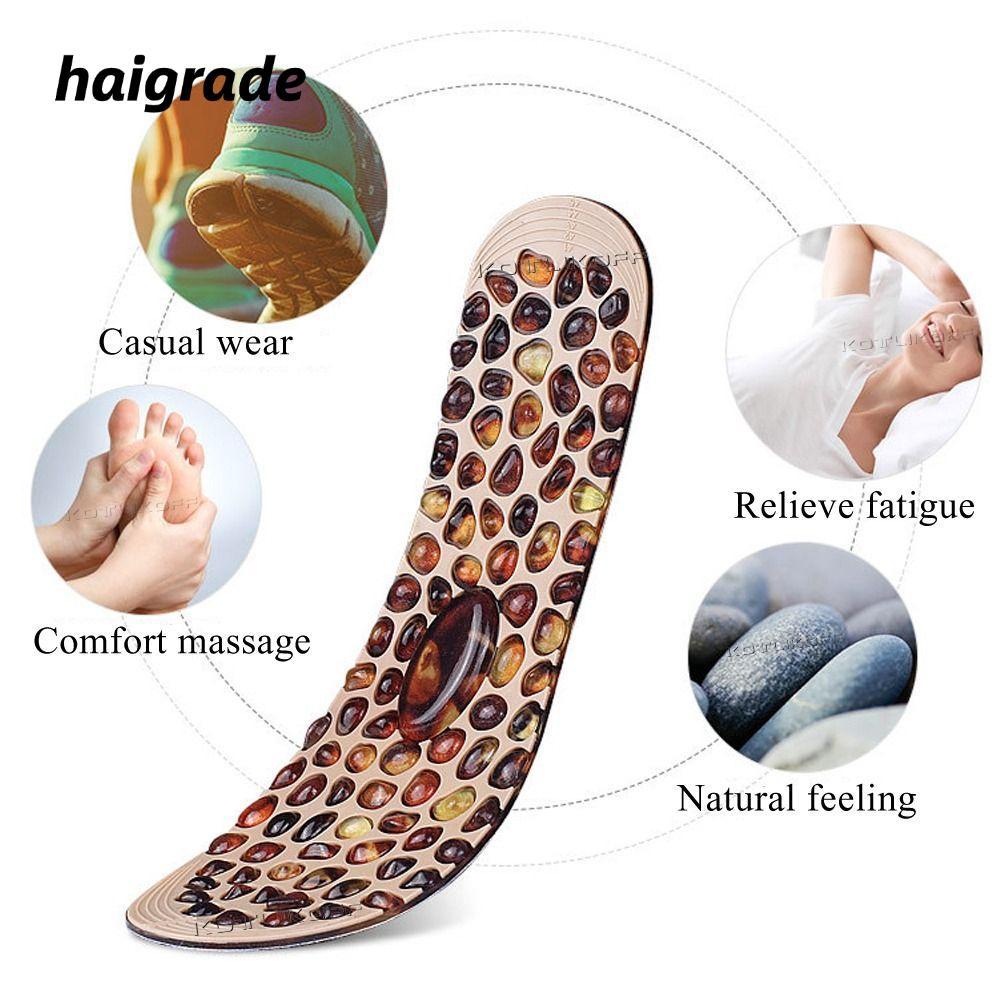 HAIGRADE รองเท้า Insoles Relief Massage Soft Rubber Feet Massage