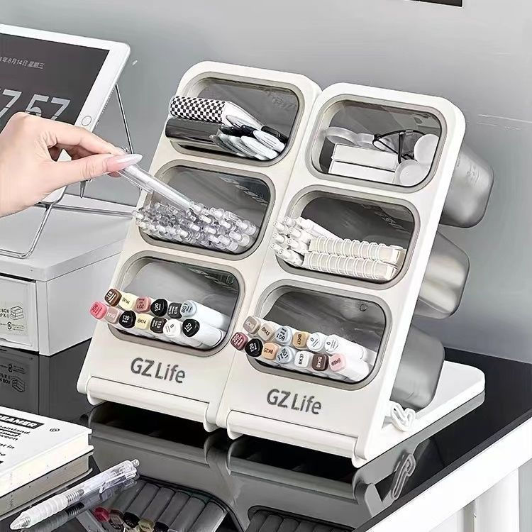 Desktop storage box for stationery, pen holder, marker pen organizer, in stock for students10tt Chil