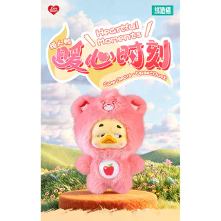 MORETHAN Arts&Toys Care Bears &UpsetDuck Heartful Moments Plush Keychain Blind Box（กด6ชิ้น=1box）