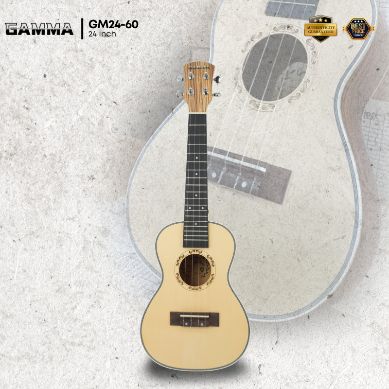 Gamma 24 นิ้ว Concert Ukulele พร้อมกระเป๋า (GM24-60 )