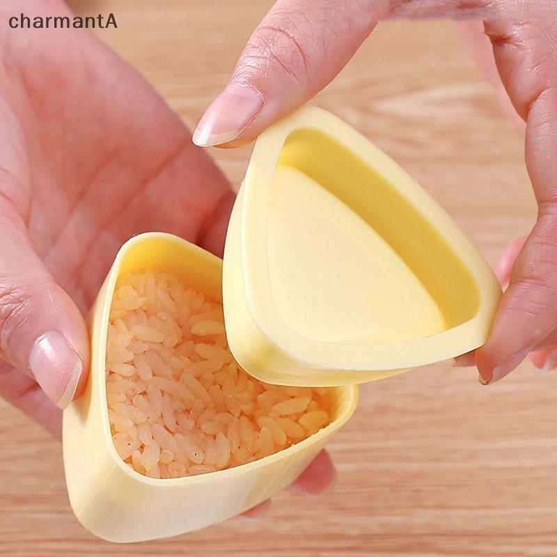 CharmantA แม่พิมพ์ซูชิ Sushi Maker Onigiri ข้าวปั้นอาหารกดสามเหลี่ยม Sushi Maker แม่พิมพ์ญี่ปุ่น Ben