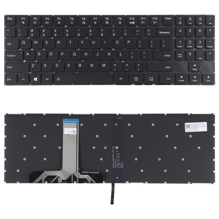 คีย์บอร์ดรุ่น UK พร้อมคีย์บอร์ด Backlight สําหรับ Lenovo Legion Y520 Y520-15IKB R720 Y720 Y720-15IKB