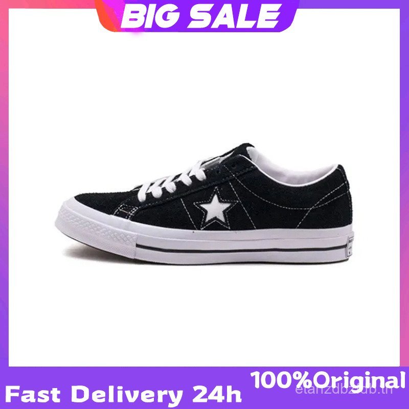 Converse One Star ของแท้ 158369C รองเท้าผ้าใบผู้ชายและผู้หญิงรับประกัน 2 ปี JMBL