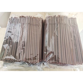 หลอดงอ**สีน้ำตาล** 824 หลอดใหญ่แต่เล็กกว่าหลอดไข่มุก บรรจุ250เส้น/แพ็ค