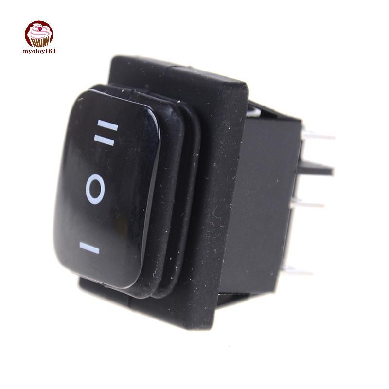 Myoloy 12V กันน้ํา 6Pin DPDT Self Loing สี่เหลี่ยมผืนผ้า Roer Switch