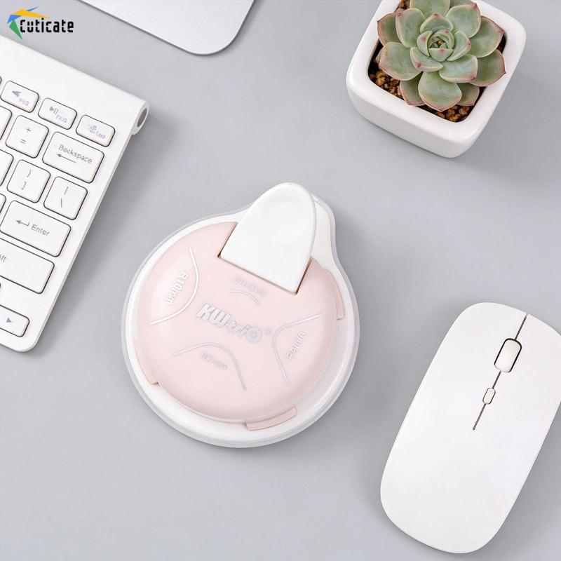 [Szlinyou1] 4 in 1 Corner Punch Corner Rounder Punch สําหรับสมุดทํากระดาษภาพสีชมพู