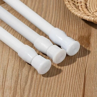 ราวผ้าม่าน ไม้เท้ายืดหดปรับระดับได้ราวม่านอาบน้ำรางหน้าต่างแขวน Tension Rod Curtain Shower Adjustable Rod Spring