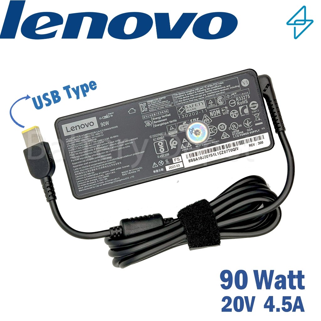 Lenovo Adapter ของแท้ IdeaCenter AIO 3 24IAP7, AIO 3-24ITL6, AIO 520-24IKU, 520-22ICB, Z510 90W USB 