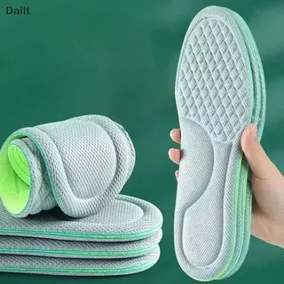 Dailt 2PCS ฟุต Orthopedic Shoe Sole Running Soft Memory Foam Insoles สําหรับรองเท้าผู้ชายผู้หญิงระงับกลิ่นกายดูดซับเหงื่อนวดพื้นรองเท้ากีฬา (TH)