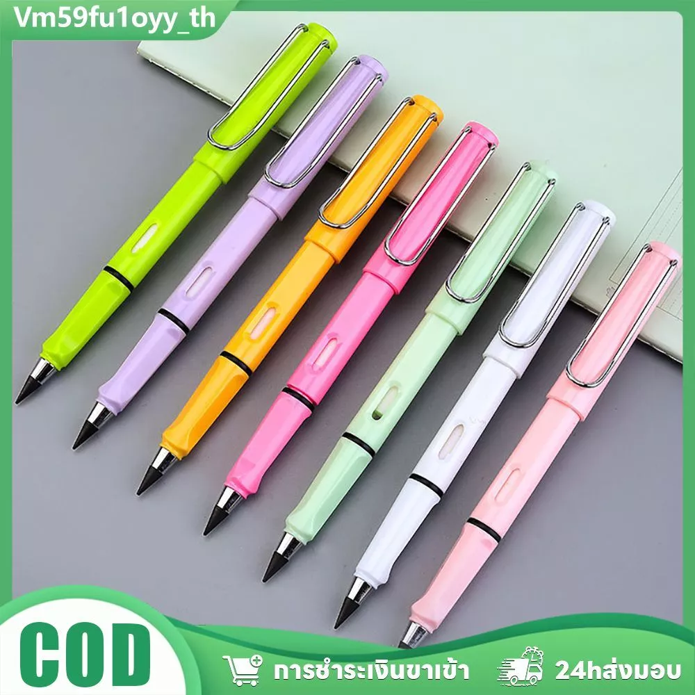 ✏️ ดินสอไม่ต้องเหลาเขียนได้ไม่รู้จบ ดีไซน์มงเรียนสีสันสวย เหมาะนร. เรียนรู้-เขียนได้ตลอดใช้ได้นานส่งไว
