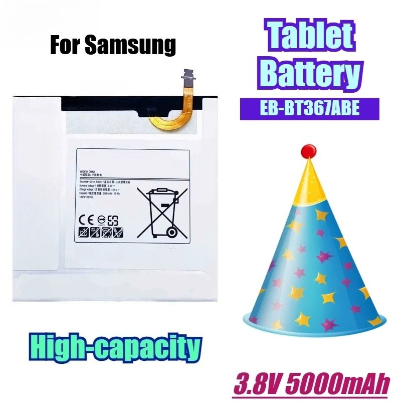 3.8V 5000mAh EB-BT367ABE แบตเตอรี่แท็บเล็ตสําหรับ Samsung Tab E 8.0/Tab A 8.0