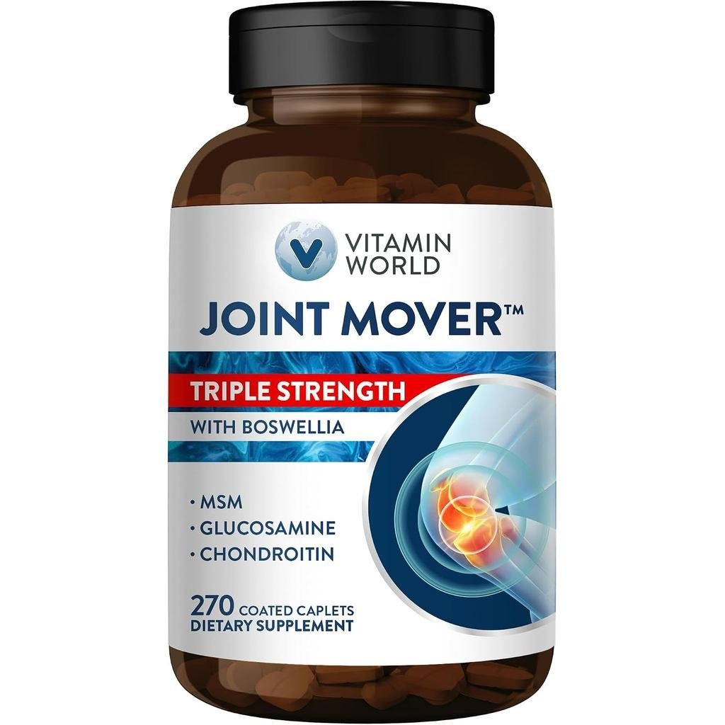 World Triple Strength Joint Mover Glucosamine Chondroitin with M Joint port Collagen & Boswellia Ser