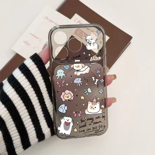 เคสไอโฟน 13 15 11 17 16 12 14 ProMax 7 8Plus XR X XS Max คอลเลกชันสัตว์น่ารัก