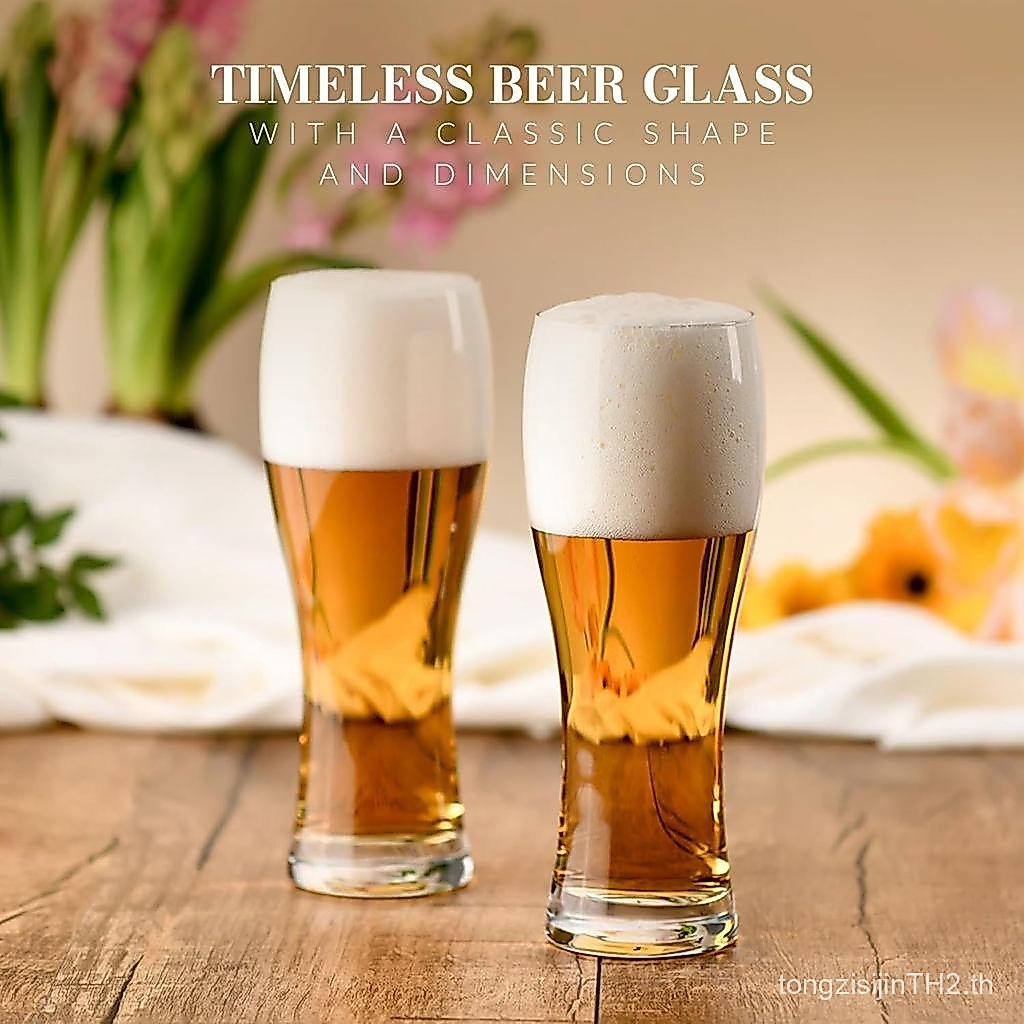 แก้วเบียร์ Krosno Chill ชุด 6 – 16.9 oz Pint Glasses (21.3 oz Total), แก้วเบียร์ทรงสูงสําหรับ Lager,