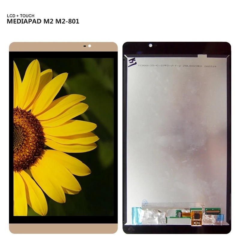 8.0 สําหรับ Huawei Mediapad M2 M2-801 M2-801L M2-802L M2-803L จอแสดงผลแผง LCD Combo หน้าจอสัมผัส Gla