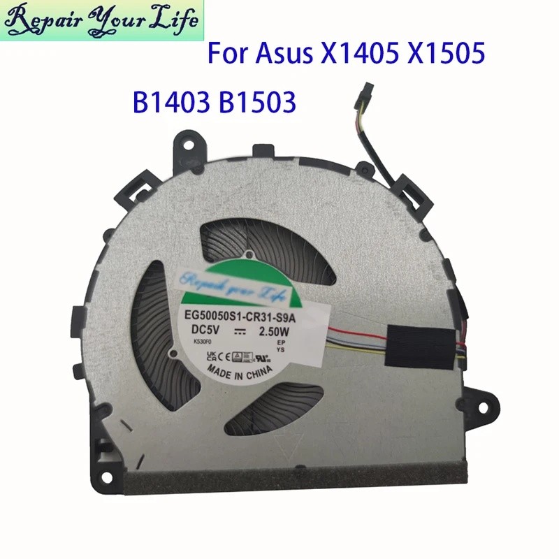 แล็ปท็อปพัดลม CPU Cooler หม้อน้ําสําหรับ Asus CX1405 CX1505 ExpertBook B1403CVA P1403 PM1503 BM1503C
