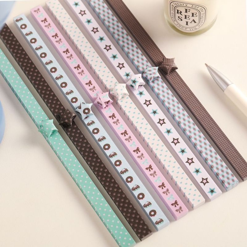 Summer Mint Star Note Lucky Star แฮนด์เมด diy7.22
