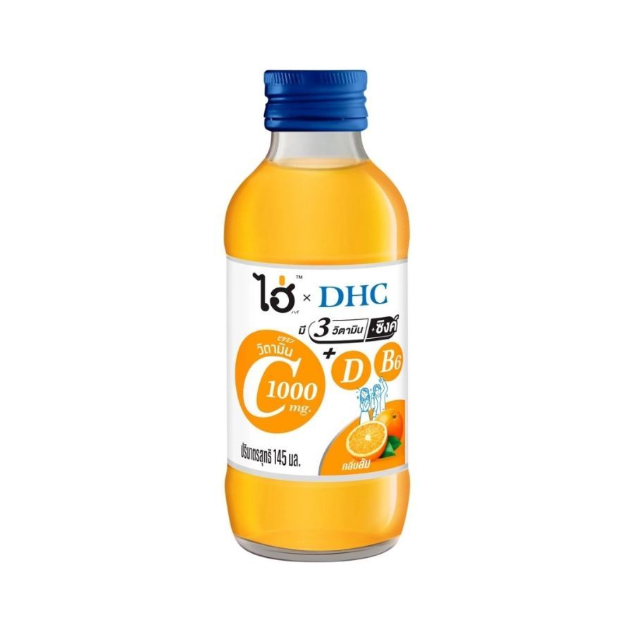 ไฮ่ วิตามินซี200%กลิ่นส้มยูซุ Hi Vitamin C 200% Yuzu Orange 145ml.