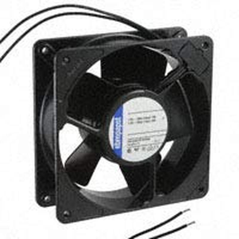 EBM-PAPST 4606ZW พัดลม AC 119x119x38 mm 105.9CFM 115VAC 18W 3100 RPM 45 dBA BB, ตะกั่ว 2 สาย